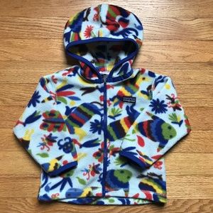 Patagonia Toddler Hooded Zip Up Fleece 18 months